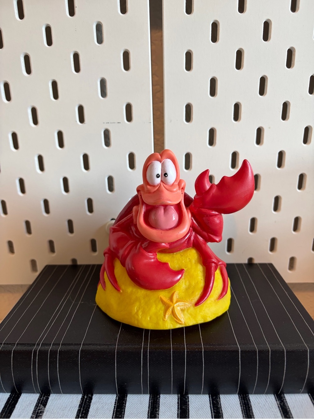 Vintage 1991 Disney Little Mermaid Sebastian Coin Bank Happiness Express